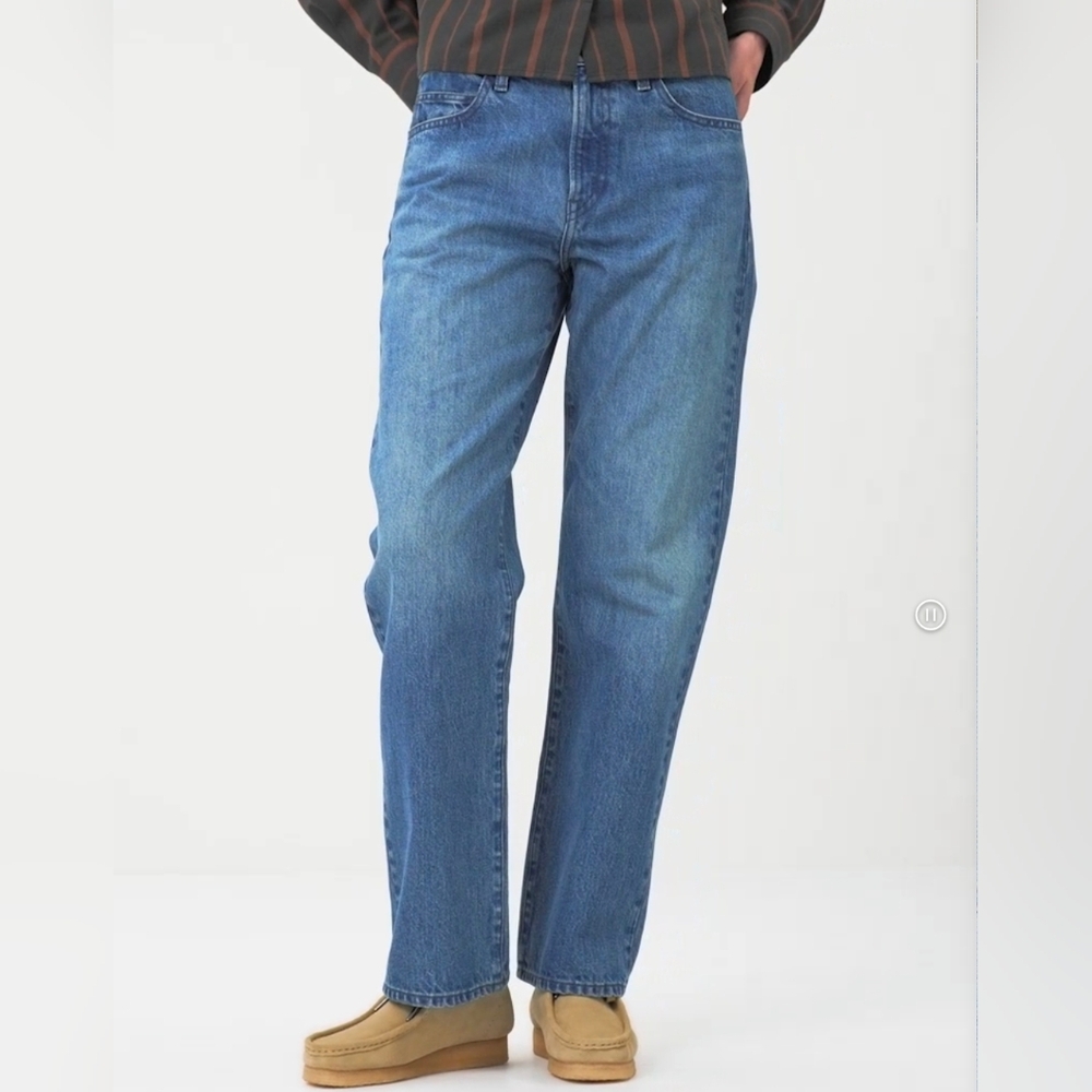 JW Anderson Uniqlo Jeans Womens 23x31 ( Fits 26x30) Denim Straight Blue Classic